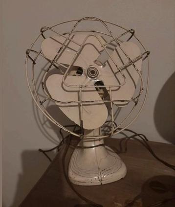 Vintage Crème Ventilator - Werkend! beschikbaar voor biedingen