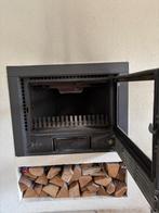 Flam kachel met ventilatoren en thermostaat evt. met bbqdeur, Huis en Inrichting, Kachels, Ophalen, Gebruikt, Inbouw, Hout