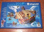 Playmobil puzzel 200 stukjes ZGAN, Ophalen of Verzenden, Meer dan 50 stukjes, Zo goed als nieuw, 6 jaar of ouder