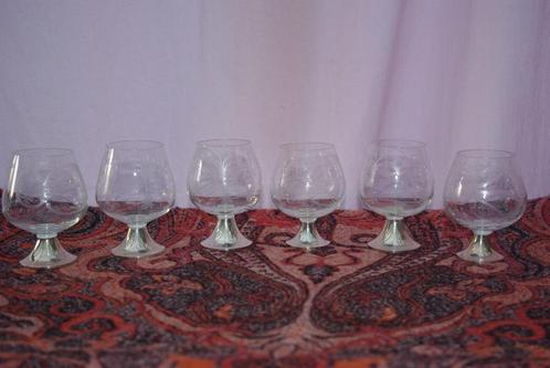 Glaasjes op zilveren voet / Vaasje, Antiek en Kunst, Antiek | Glas en Kristal, Ophalen of Verzenden