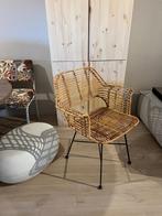 Rieten stoel, Huis en Inrichting, Stoelen, Ophalen, Bruin, Riet of Rotan, Zo goed als nieuw