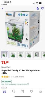 Super Fish Qubic 30 L, Dieren en Toebehoren, Vissen | Aquaria en Toebehoren, Ophalen, Zo goed als nieuw, Leeg aquarium