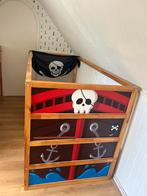IKEA KURA Hoogslaper met Matras en Piraten Thema, Ophalen, Gebruikt, 70 tot 85 cm, Hoogslaper of Stapelbed