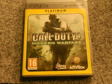 Ps3 spel call of duty 4 modern warfare platinum beschikbaar voor biedingen