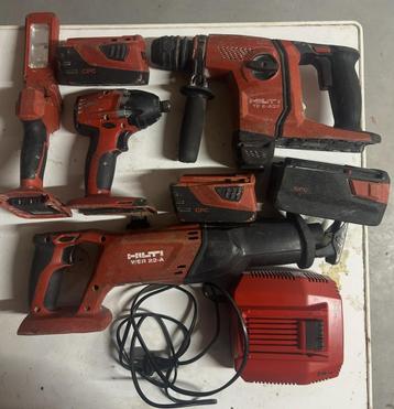 Hilti set gebruikt beschikbaar voor biedingen