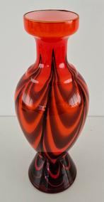 Vintage Carlo Moretti Florence Opaline glas vaas (ophalen), Ophalen, Minder dan 50 cm, Rood, Glas