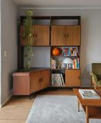 Vintage modulaire teak wand kast jaren '60 stijl Simpla Lux, Antiek en Kunst, Curiosa en Brocante, Ophalen of Verzenden