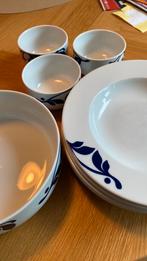 Mosa Maastricht servies. 5xdiep bord, 3 schaaltjes, 1 schaal, Huis en Inrichting, Ophalen, Gebruikt, Bord(en), Overige stijlen