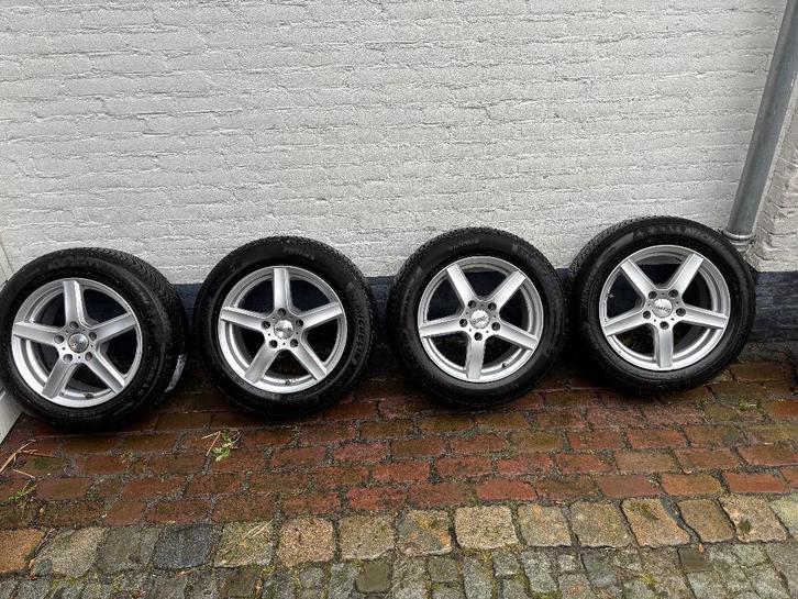 complete 16" Winterset Michelin Alpin + Dezent velgen + TPMS, Auto-onderdelen, Banden en Velgen, Banden en Velgen, Winterbanden