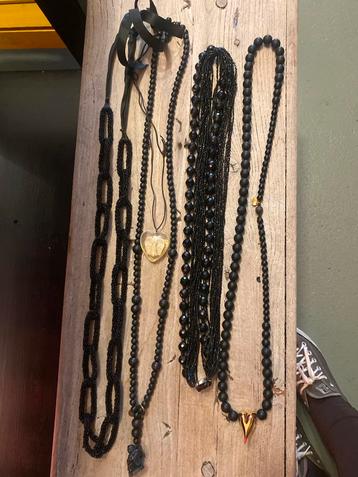 Zwarte Kettingen Set - Mix & Match! beschikbaar voor biedingen