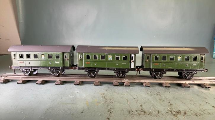 3 stuks Fleischmann spoor 0 Personenwagens 402 , goede staat, Antiek en Kunst, Antiek | Speelgoed, Ophalen of Verzenden