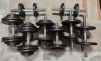 Diverse 30mm dumbell sets met veel halterschijven, Ophalen, Gebruikt, Rug, Halterset