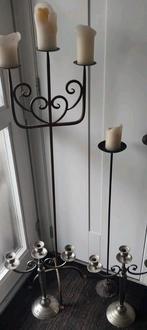 Barok antieke metalen kandelaars 50-150 cm, Antiek en Kunst, Ophalen, Koper of Brons