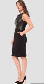 Ribkoff luxe stijlvolle jurk imitatie leer top zwart maat 40, Maat 38/40 (M), Verzenden, Zwart, Joseph Ribkoff