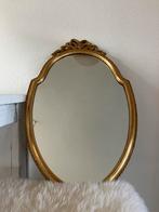Ovale Spiegel met Houten Lijst - 68 cm, Minder dan 50 cm, Gebruikt, Ophalen of Verzenden, Minder dan 100 cm