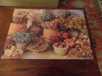 Puzzel schilderij droogbloemen 1500 stukjes, Ophalen of Verzenden, 500 t/m 1500 stukjes, Gebruikt, Legpuzzel