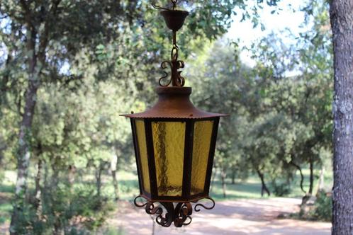 Brocante - Hele grote hang-buitenlamp / lantaarn!, Tuin en Terras, Tuinwanddecoratie, Gebruikt, Ophalen