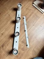 Ikea Nymane 4 spots incl lichtbron, Huis en Inrichting, Lampen | Spots, Ophalen, Gebruikt, Metaal of Aluminium, Led
