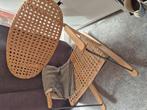 Leuke rotan riete schommelstoel., Huis en Inrichting, Stoelen, Ophalen, Zo goed als nieuw, Bruin, Eén