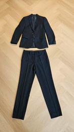 Jongens pak, colbert + broek maat 164/170 gemêleerd blauw., Ophalen of Verzenden, Zo goed als nieuw, Setje, Jongen