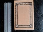 Kader HOUTEN STEMPEL RUBBER FOTOLIJST FRAME KAARTEN JOURNAL, Ophalen of Verzenden, Nieuw, Houten stempel