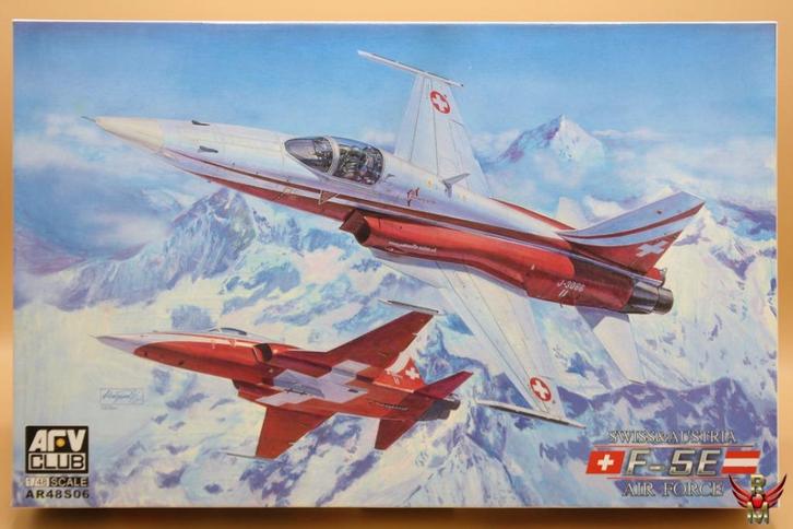 ROWASP | AFV Club 1/48 F-5E Swiss and Austria Air Force, Hobby en Vrije tijd, Modelbouw | Vliegtuigen en Helikopters, Nieuw, Vliegtuig