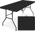 C29 - Zwarte inklapbare camping-/klaptafel 180x74x74 cm, Caravans en Kamperen, Kampeermeubelen, Campingstoel, AD-Commerce@hotmail.com