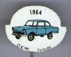 1964 DKW junior blauw op blik auto speldje ( A_242a ), Verzenden, Zo goed als nieuw, Transport, Speldje of Pin