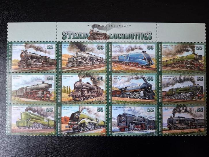 Marshall Eilanden 1996 Treinen, Postzegels en Munten, Postzegels | Oceanië, Postfris, Ophalen of Verzenden