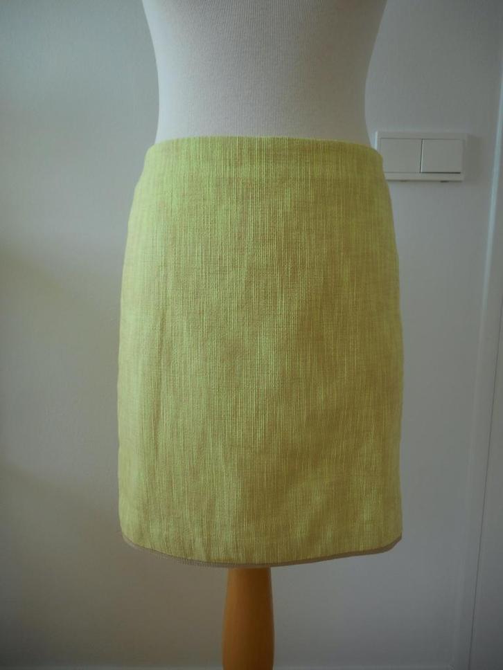 Rok van Marc Aurel, maat 36, Kleding | Dames, Rokken, Zo goed als nieuw, Maat 36 (S), Geel, Boven de knie, Ophalen of Verzenden