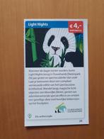 Ouwehands Dierenpark Light Nights €4,- korting p.p., Drie personen of meer, Kortingskaart