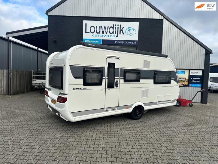 Hobby Blackline 495 UL ’21 (Mover, Luifel), Caravans en Kamperen, Caravans, Bedrijf, tot en met 4, 1250 - 1500 kg, Rondzit, Hobby
