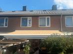 Zonnescherm elektrisch knikarm 6m, Ophalen, Gebruikt, 450 cm of meer, Elektrisch