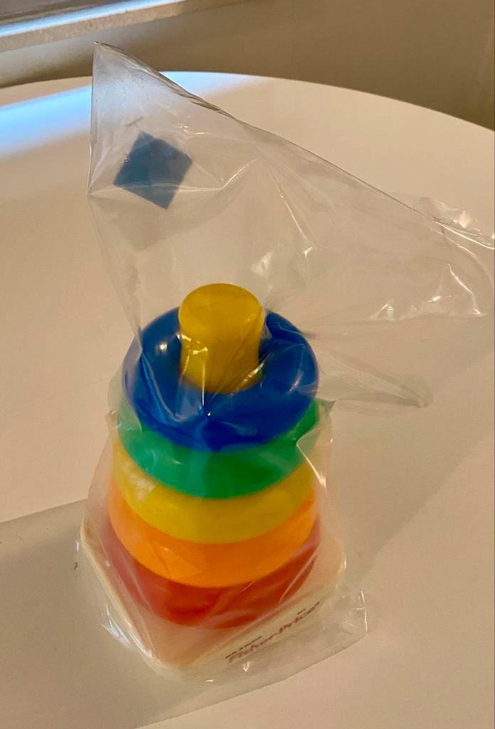 Fisher-Price Stapeltoren - vintage in verpakking!, Kinderen en Baby's, Speelgoed | Babyspeelgoed, Nieuw, Overige typen, Ophalen of Verzenden