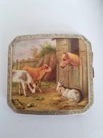 Engels sterling zilver emaille sigaret etui 1927, Antiek en Kunst, Ophalen of Verzenden, Zilver