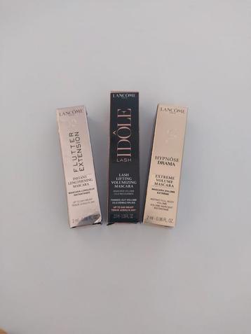 Nieuw Lancome Mini Mascaras Zwart Idole, Hypnose, Flutter E. beschikbaar voor biedingen