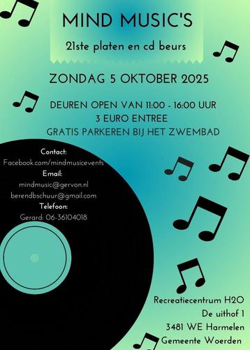 Platenbeurs Platen- en CD-beurs Mind Music 5 okt. Harmelen beschikbaar voor biedingen