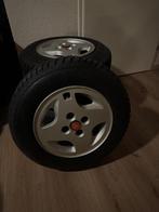 Fiat Abarth winterbanden met aluminium velgen - 155/80 R13, Auto-onderdelen, Banden en Velgen, Ophalen, 155 mm, Banden en Velgen