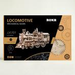 Robotime Locomotive LK701 Bouwpakket Nieuw, Hobby en Vrije tijd, Modelbouw | Overige, Groter dan 1:32, Nieuw, Ophalen of Verzenden