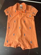 Ralph Lauren Oranje Romper 9M, Kinderen en Baby's, Babykleding | Maat 68, Ophalen of Verzenden, Zo goed als nieuw, Jongetje of Meisje