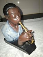 Jazz Trompet Speler Beeldje, Antiek en Kunst, Ophalen of Verzenden