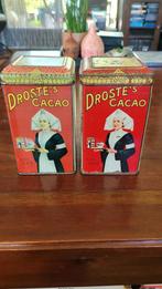 Vintage Droste Cacao Blikken - Set van 2, Antiek en Kunst, Ophalen of Verzenden