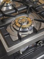 Luxe Fornuis Boretti 120cm antraciet + rvs 7 pits 2 ovens, 60 cm of meer, Ophalen of Verzenden, Zo goed als nieuw, Energieklasse A of zuiniger
