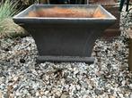 Gietijzeren Bloembak Vierkant Grijs, Ophalen, Gebruikt, Minder dan 30 cm, Balkon