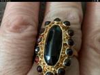 Geweldige antieke gouden ring Entourage Granaat 14 karaat, Sieraden, Tassen en Uiterlijk, Ringen, Verzenden, Zo goed als nieuw