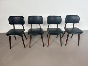 Jaren 60 Teak Eetkamerstoelen - Set van 4 beschikbaar voor biedingen