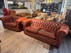 Originele Engelse Springvale chesterfield bankstel 3+2 zits, Huis en Inrichting, Fauteuils, Ophalen of Verzenden, Zo goed als nieuw