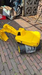 Speelgoed graafmachine geel, Ophalen, Gebruikt