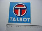 sticker oud TALBOT logo auto oldtimer peugeot citroen retro, Verzenden, Zo goed als nieuw, Bedrijf of Vereniging