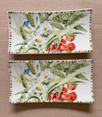 Gien, Cherry, twee schaaltjes, brievenschaaltjes 20x10 cm, Huis en Inrichting, Keuken | Servies, Ophalen of Verzenden, Aardewerk